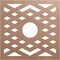 Ekena Millwork Chevron Wood Fretwork Pierced Ceiling Medallion, Wood (Paint Grade), 30"OD x 7 3/4"ID x 3/8"T CMWP30X30X0375CHMF - alternate 1